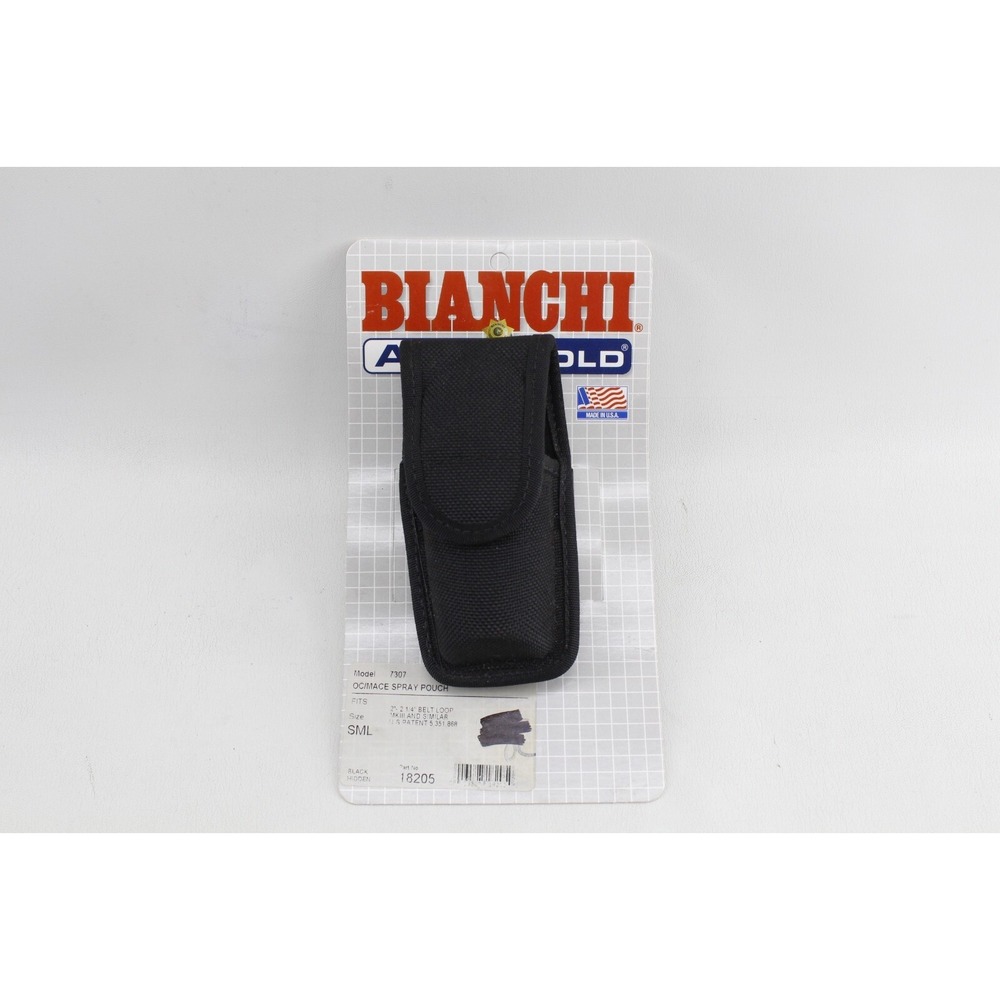 Bianchi Safety Equipment 7307 Accumold Elite OC/Mace Spray Holder Black